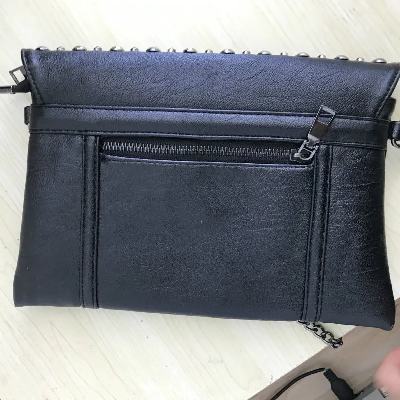 Women Skull Messenger Small Mini Bag Rivet Clutch Envelope Crossbody Punk Shoulder | Багаж и сумки