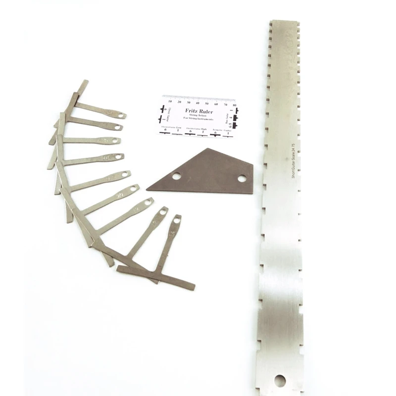 

Guitar Luthier Tools Neck Notched Straight Edge Guitar Radius Gauge String Action Gauge Ruler Fretboard Fret Tools
