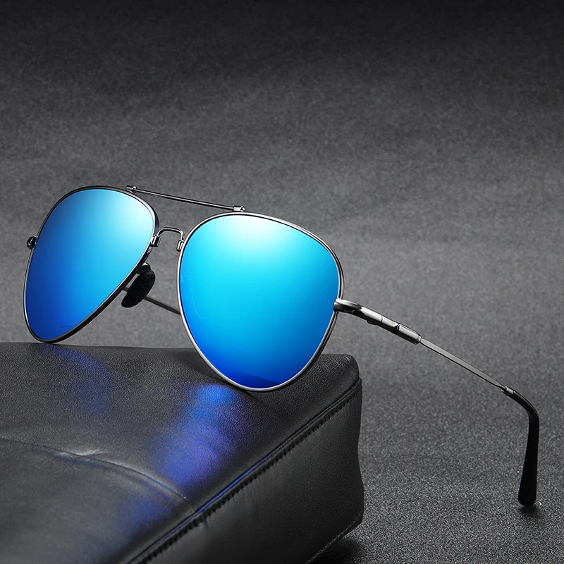 Солнцезащитные очки Мужские поляризационные трендовые крутые металлические