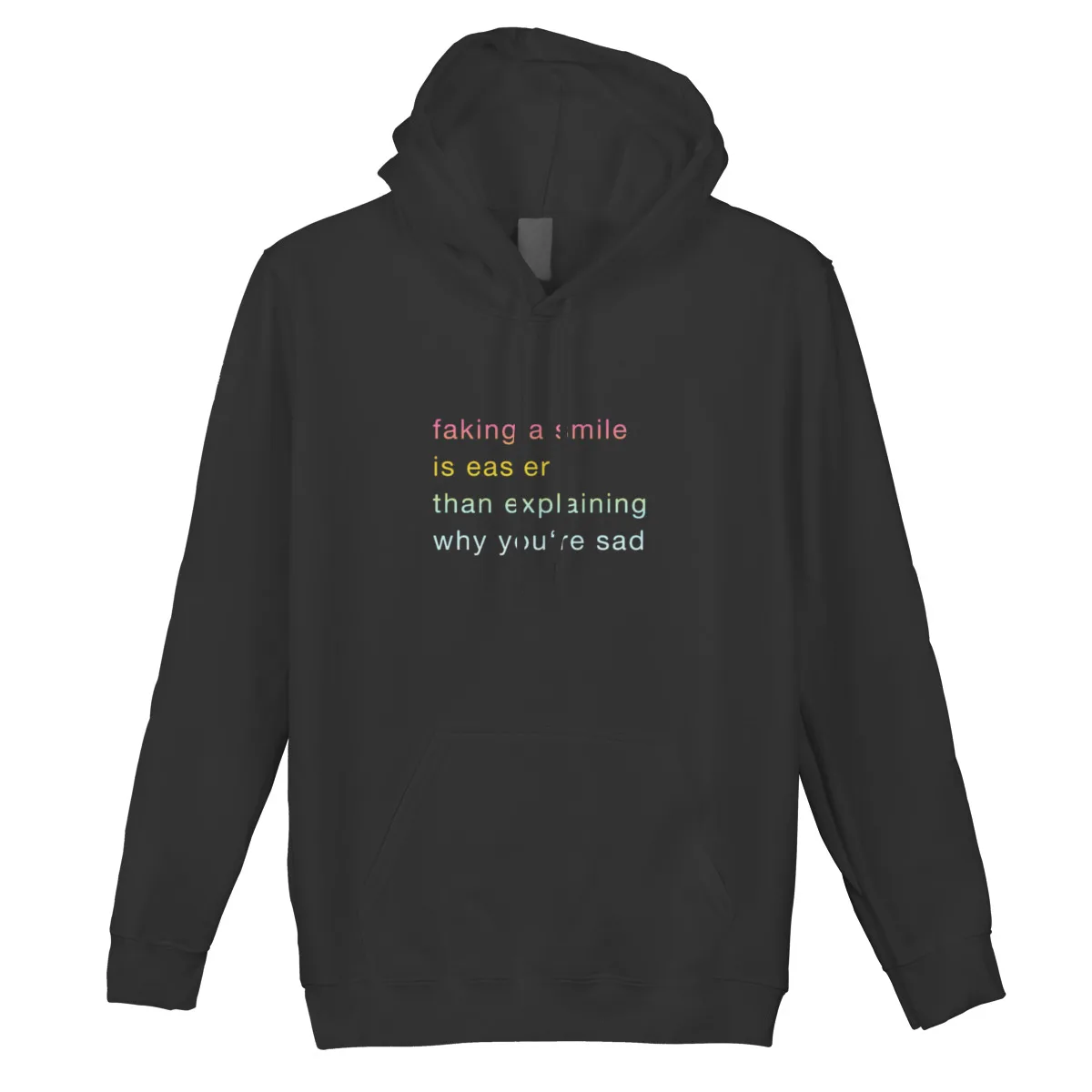 

Men's Hoodie Faking A SmileGames Kawaii Streetwear Hip-Hop Pullover Sweat Homme 40663