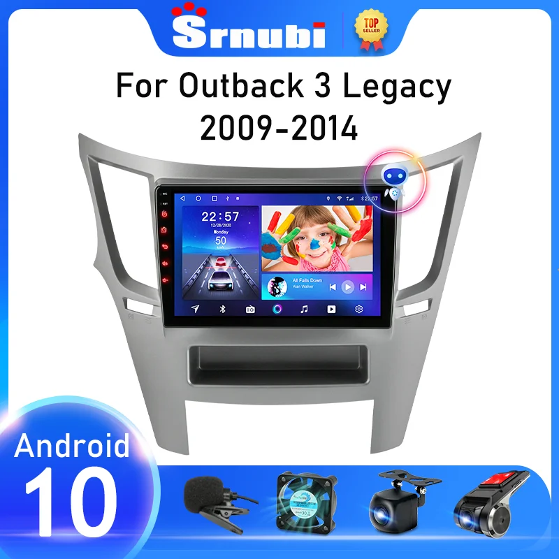 Автомагнитола Srnubi 2 din мультимедийный проигрыватель с Android 10 GPS-навигацией стерео