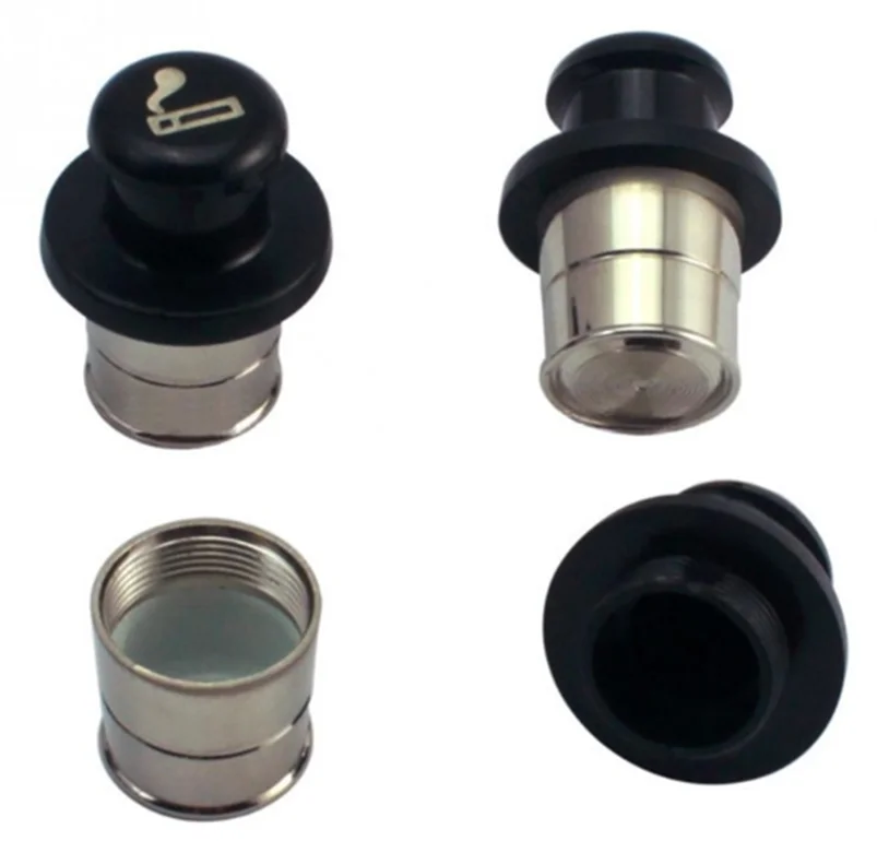 Автомобильный прикуриватель с ложной скрытой вставкой коробка для таблеток