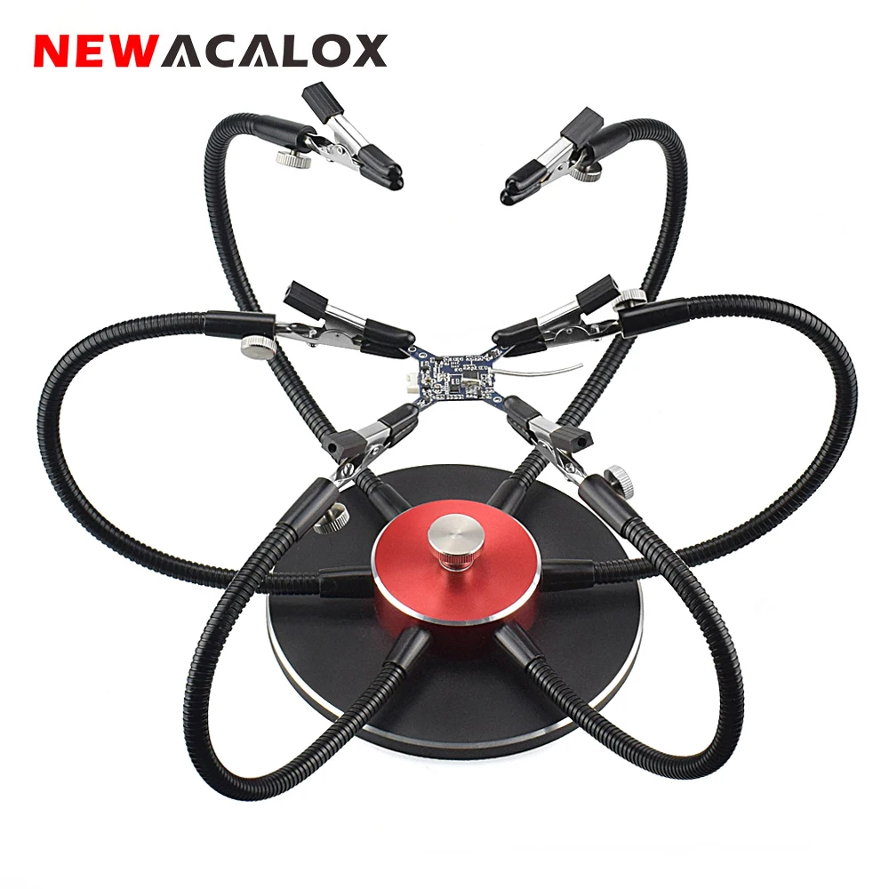 Паяльная станция NEWACALOX третья рука с гибкой рукояткой держатель для печатных