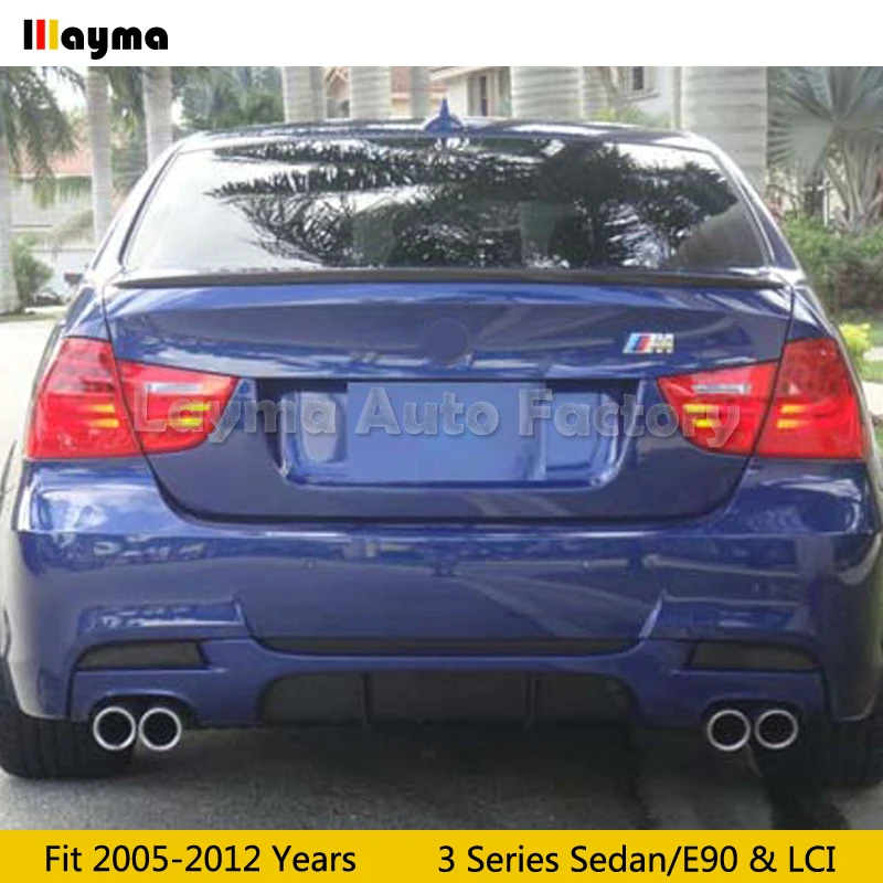 Стиль &quotМ&quot углеродного волокна задний спойлер на багажник для BMW 3 серии E90 320i 325i