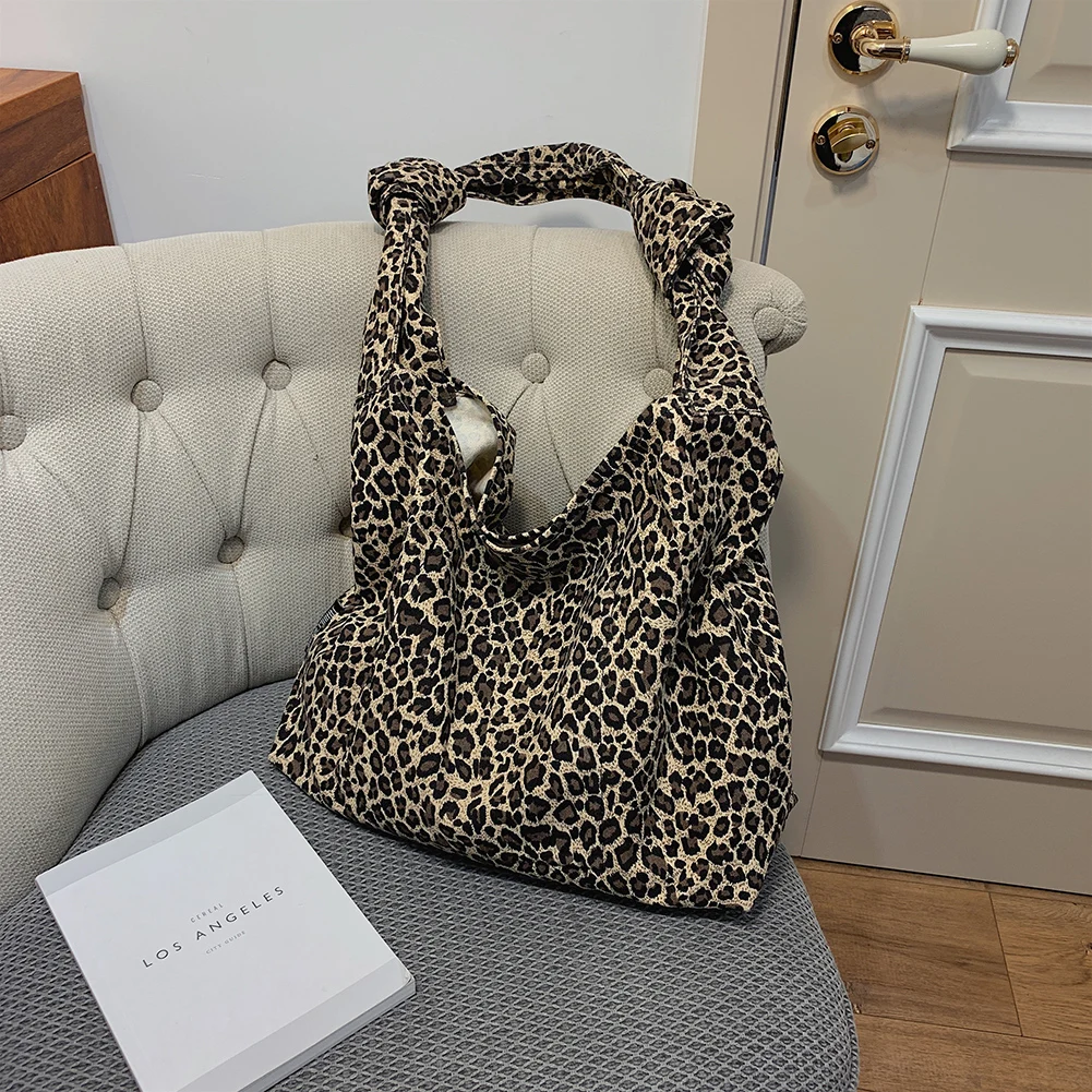 

Холщовые сумки через плечо с леопардовым принтом, маленькие летние дамские сумочки на плечо, Женские Простые сумки-тоуты для женщин, тренд ...