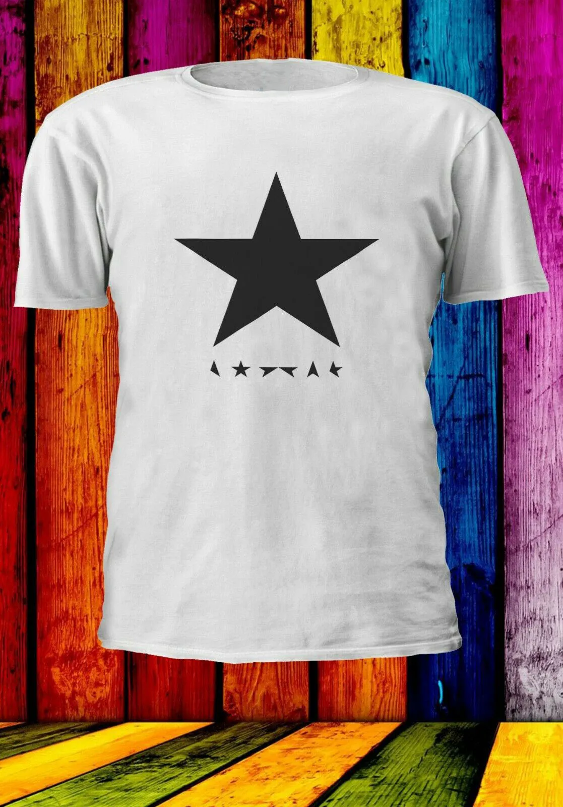 Дэвид Боуи черная звезда в стиле ретро Зигги Для мужчин женщин унисекс футболка