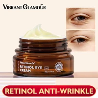 vibrant glamour retinol eye cream dark circles fade fine lines remove eye bags anti wrinkle anti aging firming brighten skin 20g