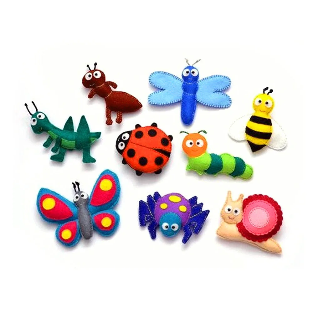 25 шт. мягкие фетровые нетканые ткани для рукоделия лоскутного шитья квадраты