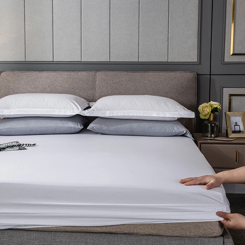 

100% Cotton solid fitted bed sheet, Comfortable and Skin-friendly, More Colors for Option
