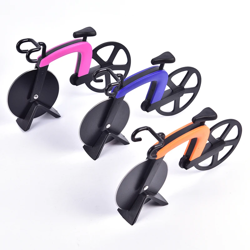 1 шт. велосипед из нержавеющей стали резак для пиццы пластиковый ролик