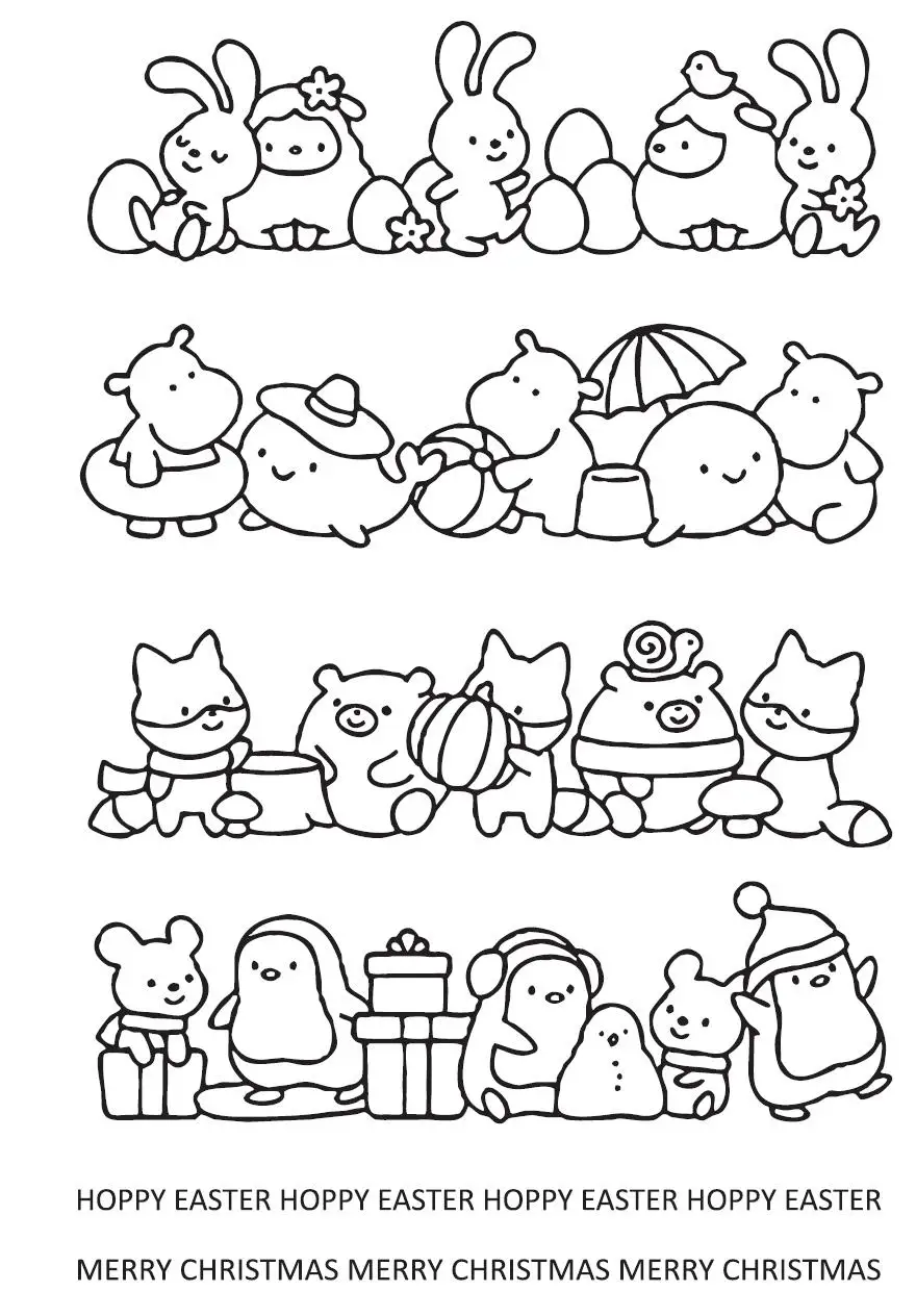 Прозрачный штамп с кроликом для скрапбукинга своими руками/изготовления карт C618