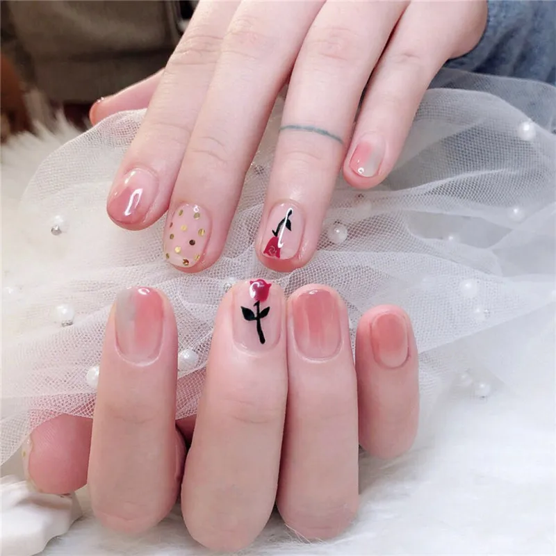 14tip полное покрытие наклейки Обертывания украшения DIY маникюр слайдер для ногтей