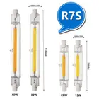 Светодиодная лампа R7s COB высокой мощности, 78 мм, 118 мм, J78 J118 COB светильник 120 В переменного тока, 130 В, 140 в, 220 В, 230 В, 240 В