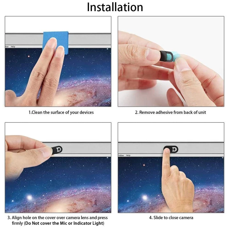 

WebCam Cover Shutter Magnet Slider Plastic For iPhone Web Laptop PC For iPad Tablet Camera Mobile Phone Privacy Sticker