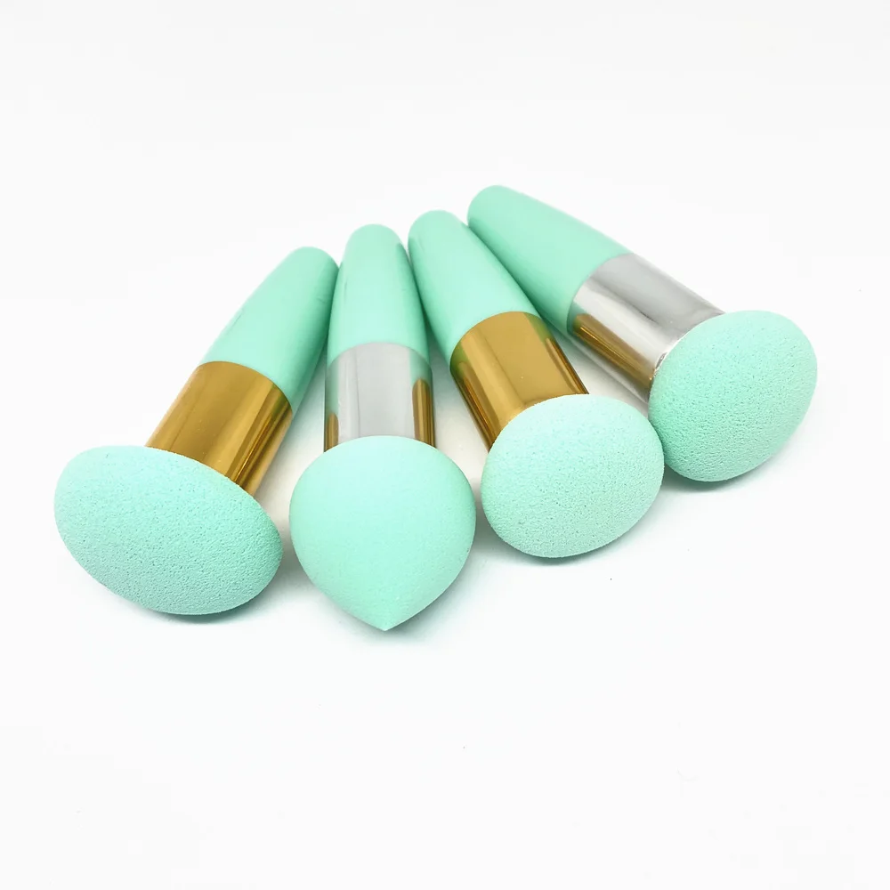 

3Pcs Mushroom Head Makeup Sponges Makeup Foundation Beauty Pen Sponge Puff for Liquid Creams Powders Puff Beauty Tools Green Set
