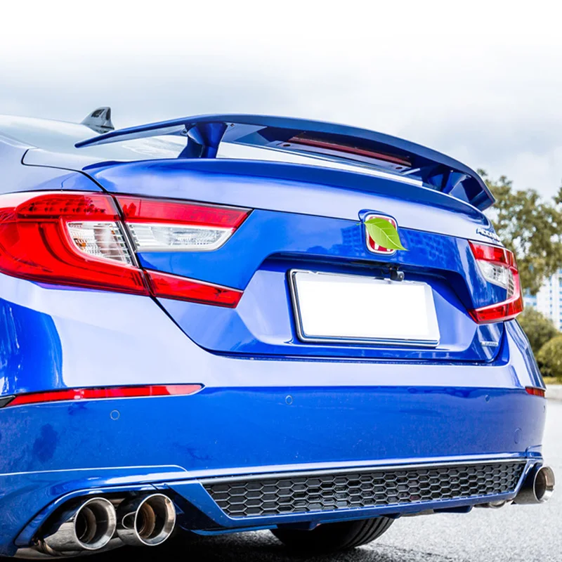 

Car Spoiler Universal Fit for E46 E90 E36 Corolla Civic ABS Material Carbon Fiber Racing Sedan Car Rear GT Wing black blank New