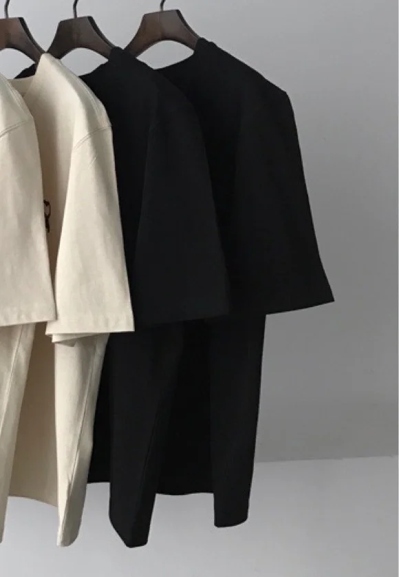 Футболка Мужская/женская с круглым вырезом хлопок коротким рукавом свободная