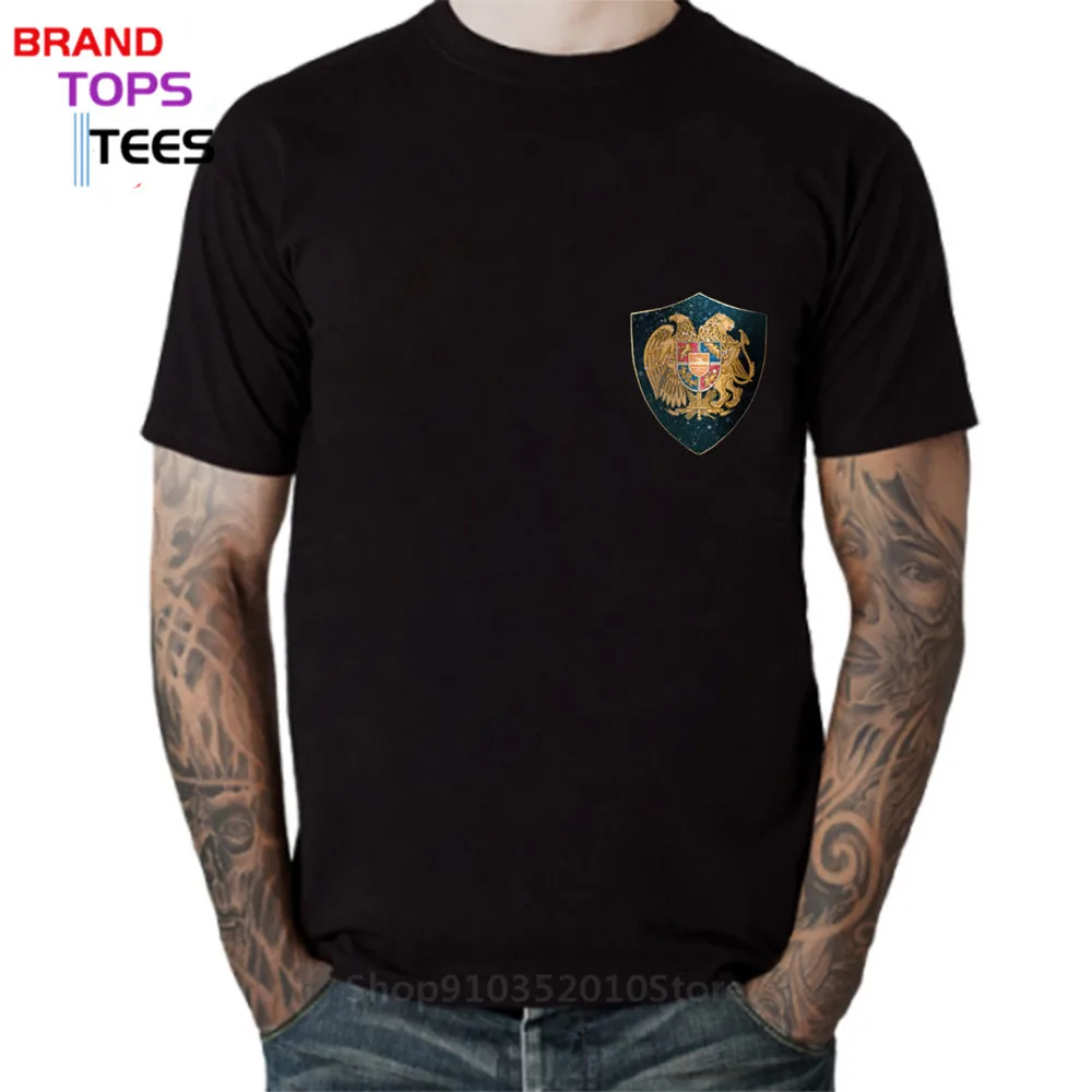 Одежда Armenia пальто рук и звездных ночей щит футболка Мужская Винтажная на заказ