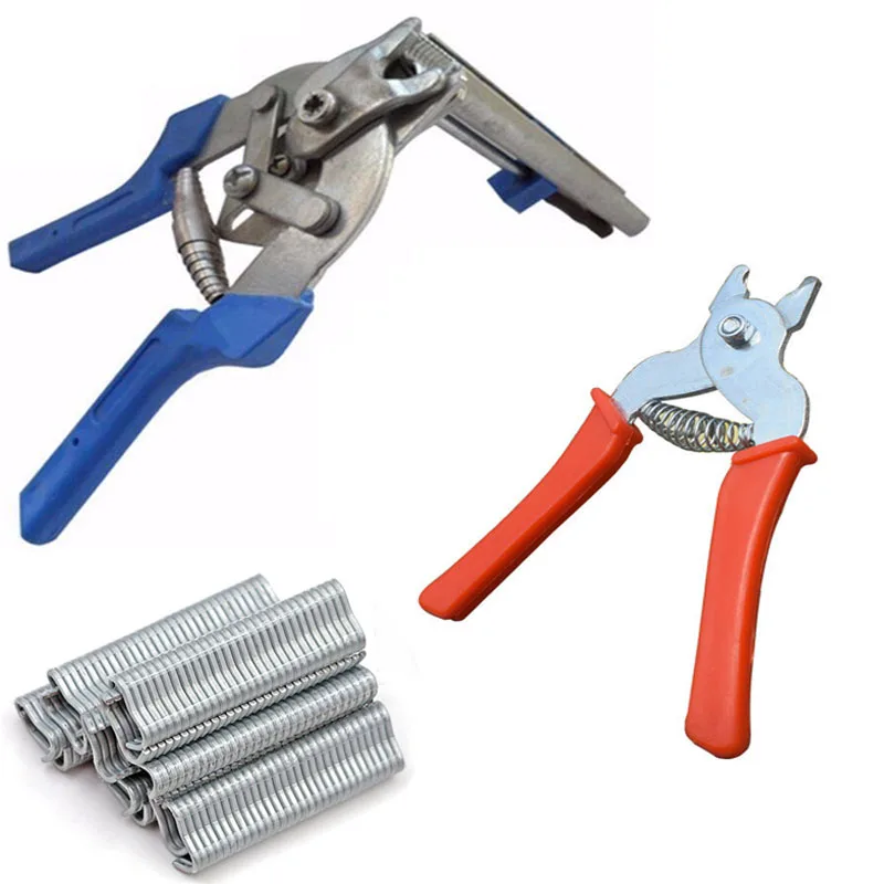 

The New 1Piece Ring Pliers + Hog Rings M Nails Poultry Cage Installation Tools Fences Netting Tags Traps Cage Wire TwistingTool