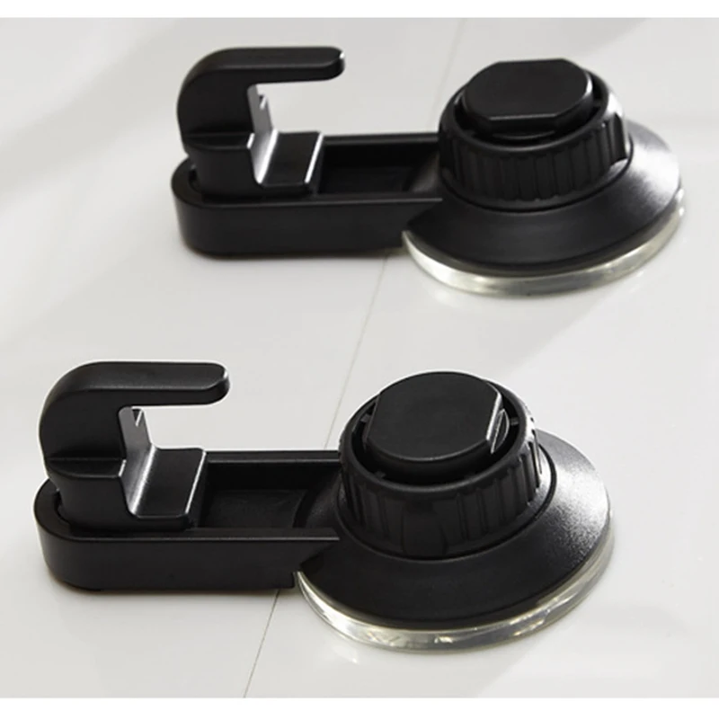 

2pcs Quality Vacuum Sucker Hook Punch Free Bathroom Towel Hook Shelf Kitchen Hanging Hooks Home Wall Storage Rack Hook