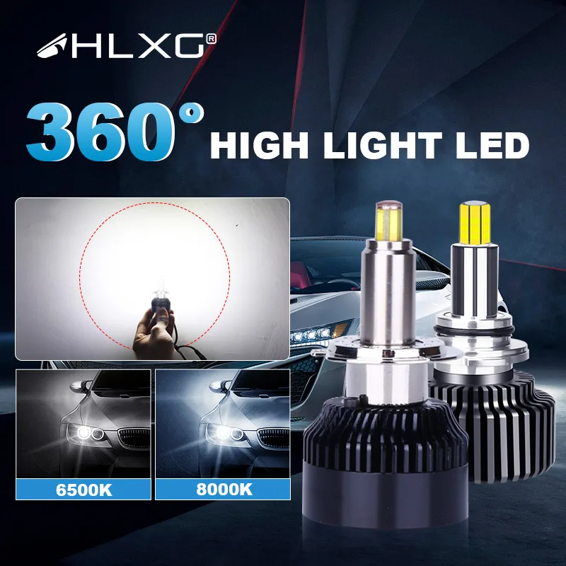 Hlxg 25000LM H7 светодиодный canbus без ошибок H11 H1 H8 H9 H4 9012 HIR2 фар hb4 hb3 9005 9006 6000K 8000K авто фары
