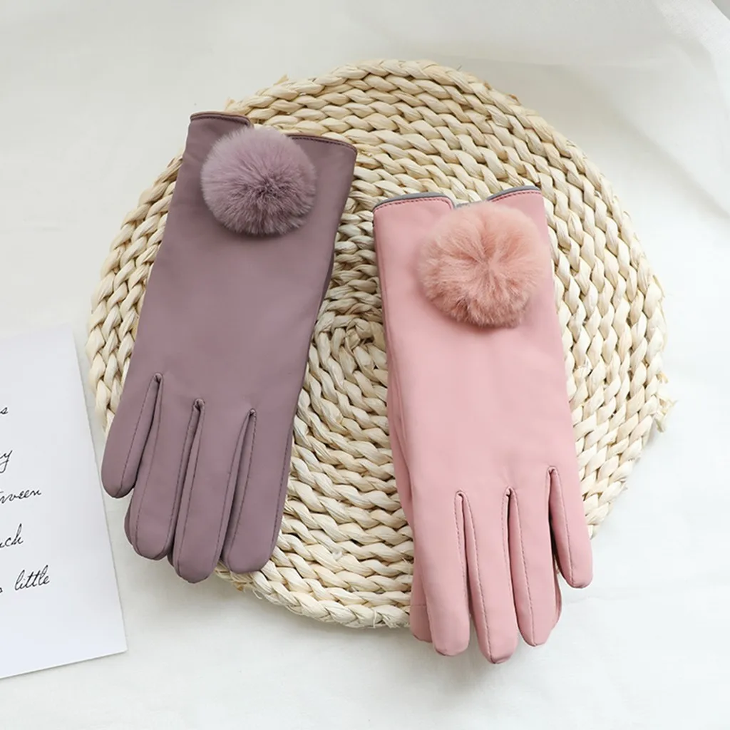 Модные женские зимние уличные спортивные теплые перчатки Feitong с сенсорным