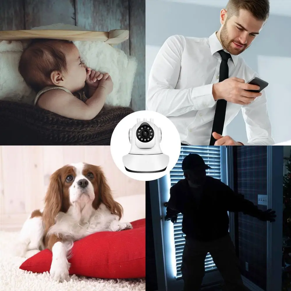 Pet камера 1080P беспроводная Wifi ip-камера веб-камера домашняя камера безопасности Wi-Fi сетевая камера наблюдения камера 2-мегапиксельная камера ночного видения