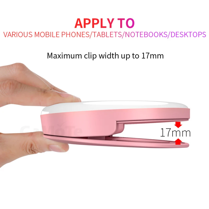 Светодиодный кольцевой светильник для селфи портативный студийной фотосъемки с