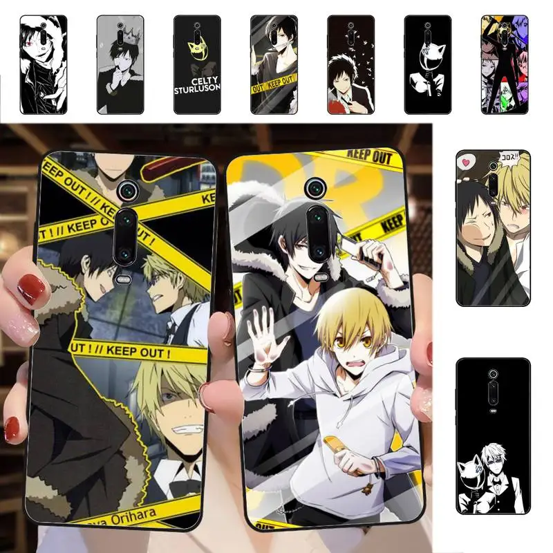 

YNDFCNB Anime DuRaRaRa Phone Case for Redmi 5 6 7 8 9 A 5plus K20 4X 6 cover