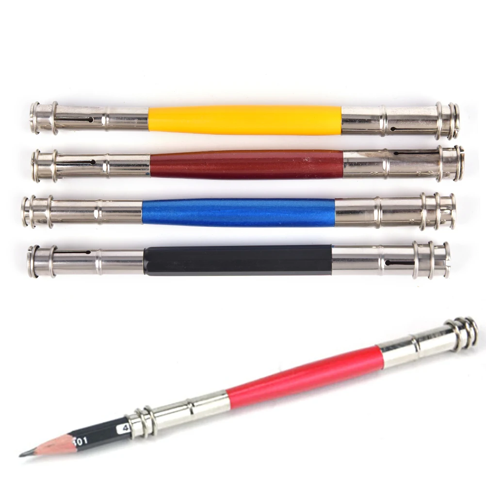 

1 шт. регулируемый держатель для карандашей с двойной головкой для рисования эскиз инструменты для записи школьные офисные принадлежности ...
