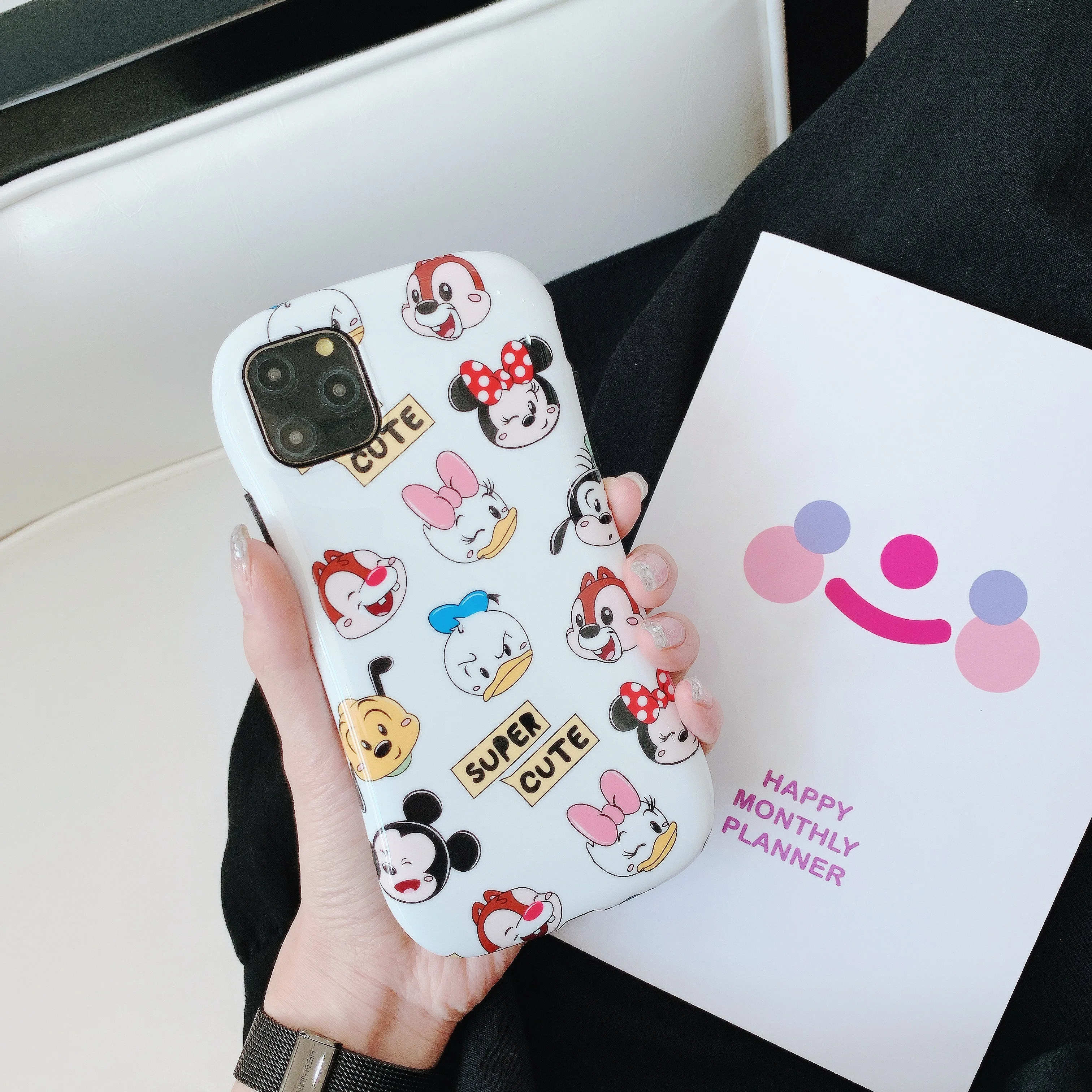 ORYKSZ милый мультфильм Минни глянцевый телефонные чехлы для iphone 11 Pro Max X XS XR 6 6s 7 8 Plus