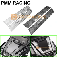 metal hood skid plate both sides of the middle of the cover simulation decorative for 110 rc crawler car trx4 g500 trx6 g63
