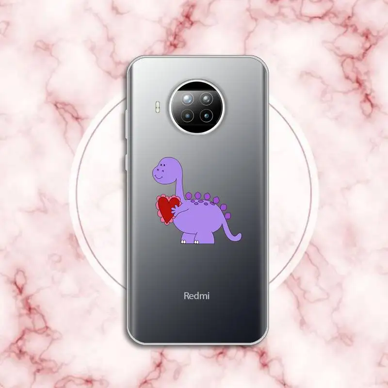 

Little dinosaur foal Phone Case Transparent for Xiaomi Redmi note 10 t 8 9 pro lite 11