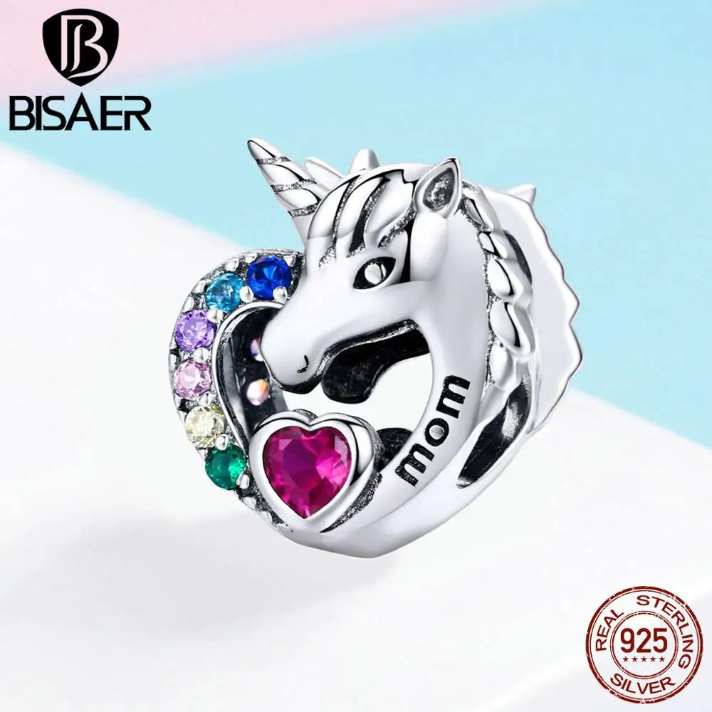 BISAER, 925 пробы, Серебряное сердце, детское поступление, соска, любовь, мама, очаровательный бисер, подходит для девочек, браслет, серебро 925, изготовление ювелирных изделий
