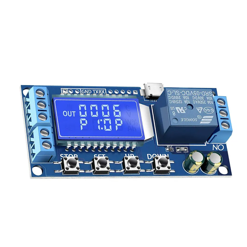 

Timer Relay Time Delay Relay Controller Board Delay Switching Relay Module with LCD Display Timing Control Module DIY