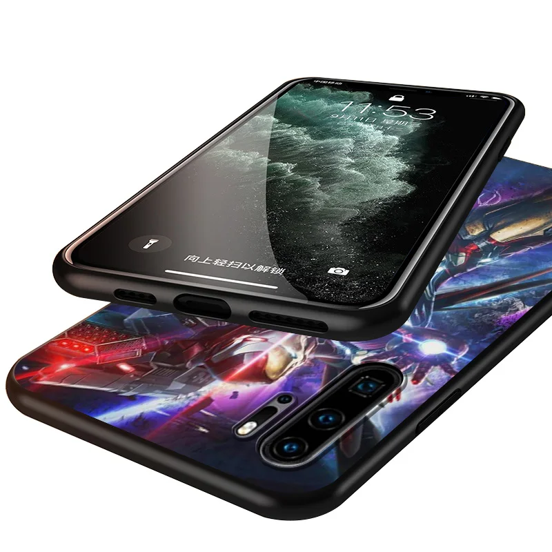 Супергерой Marvel Мстители Железный человек для Huawei P50 P40 P30 P20 P10 P9 P8 Lite E Mini Pro Plus 5G