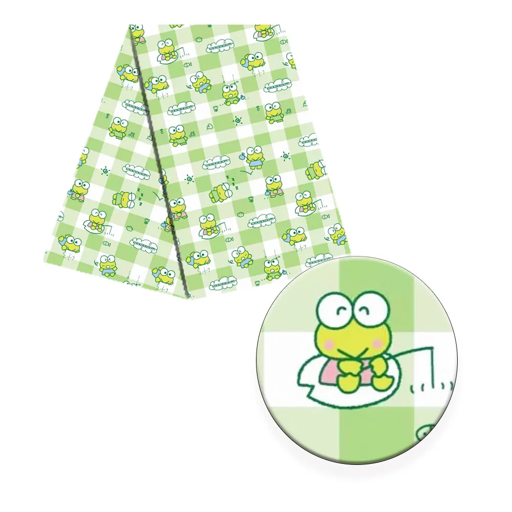 Полиэфирная хлопковая ткань дизайнерская с принтом для платья Цветочная