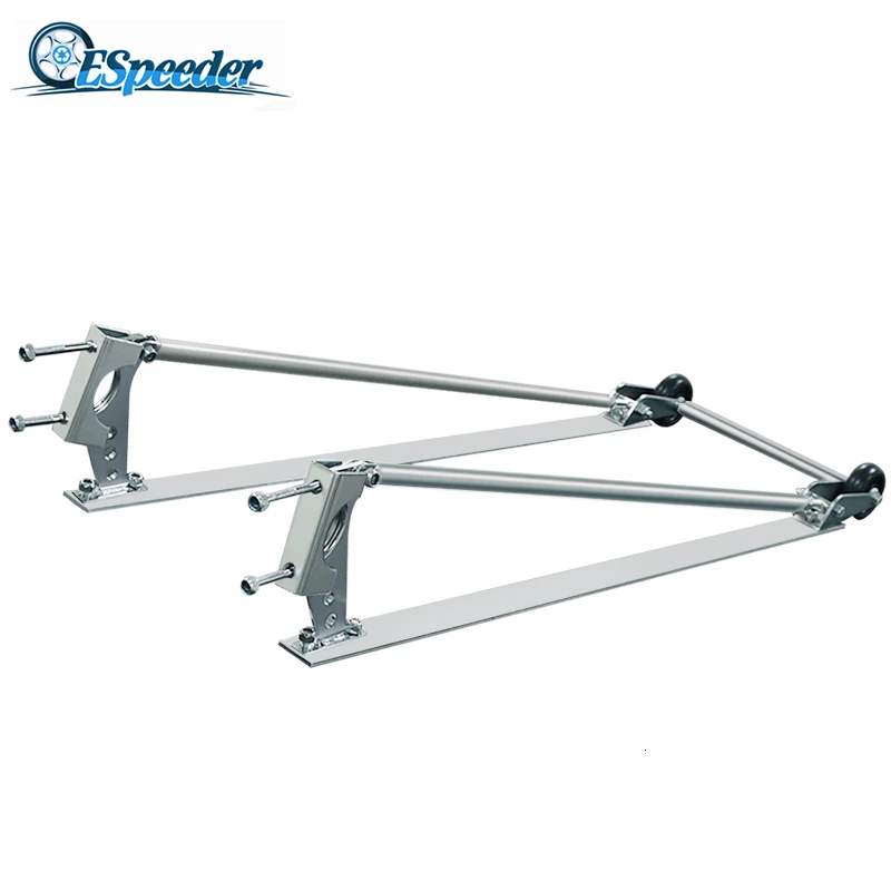 

ESPEEDER Auto Bolt-on Wheelie Bars Engineering Wheel-E-Bars Chrome Plated Finish Bolt-On Kit Auto Repair Tools Car Accessories