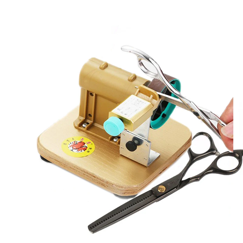 

Hair Salon Hairdresser Self - Grinding Scissors Machine Flat Shear Tooth Shear Polisher Tailor Scissors Grinder Tool Sharpener
