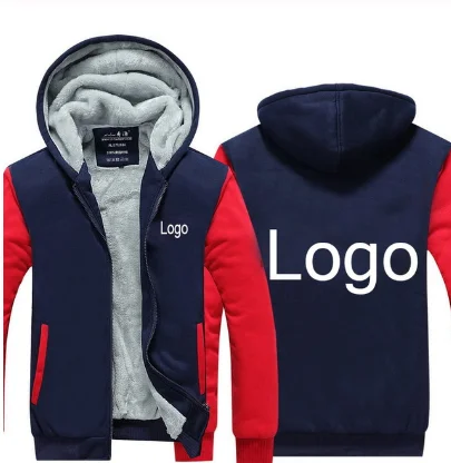 

Hoodie Winter Thickening male car all fans DIY do it yourself sweatshirts zipper hoodies Customized coat male Hoodies jacket
