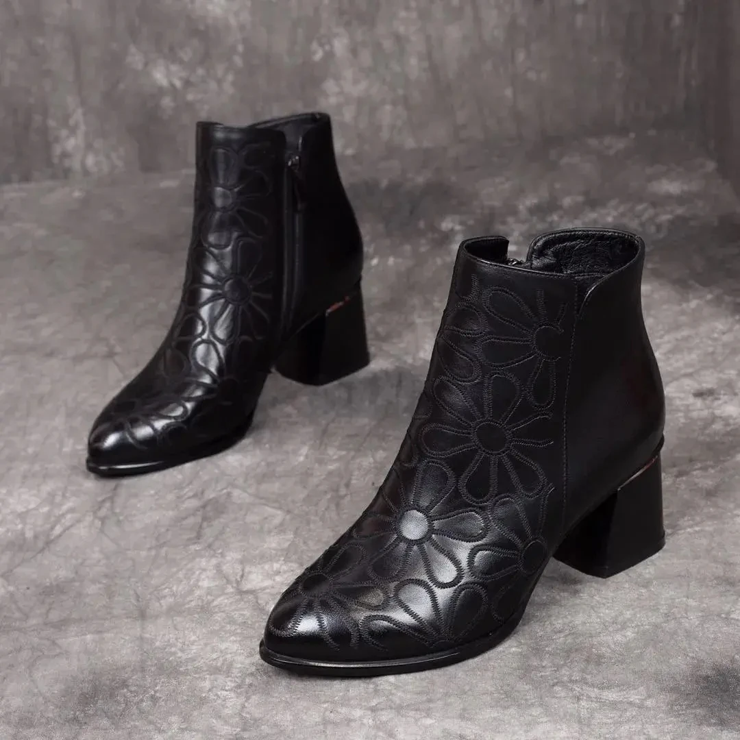 Plus Size 35-42 2021 Hot Woman PU Leather Ankle Boots Fashion Shoes Women Short Winter Warm Boots Platform Heel Footwear