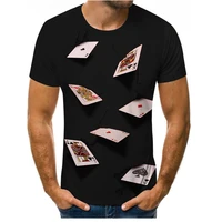 summer hot sale 3dt shirt game poker graphic t shirt mens casual fashion printed pattern harajuku short sleeve t shirt