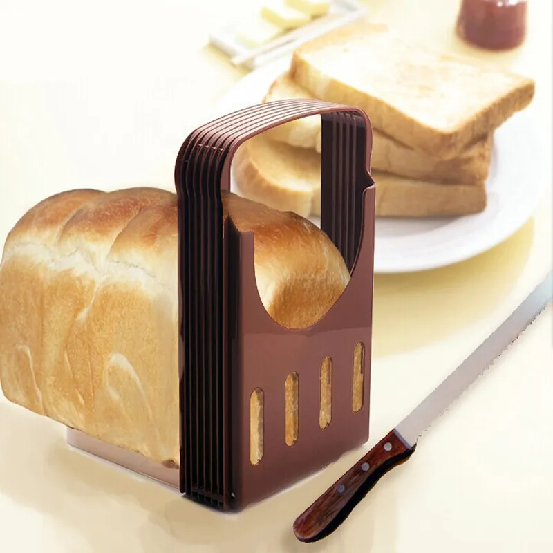 

Toast Slicer Sliced Bread Bread Machine Bakeware Convenient And Practical Brown