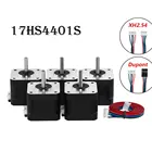 Шаговый электродвигатель Nema 17 42bygh 17HS4401 17HS4401S, 4-проводной для 3D-принтера, CNC XYZ, 5 шт.