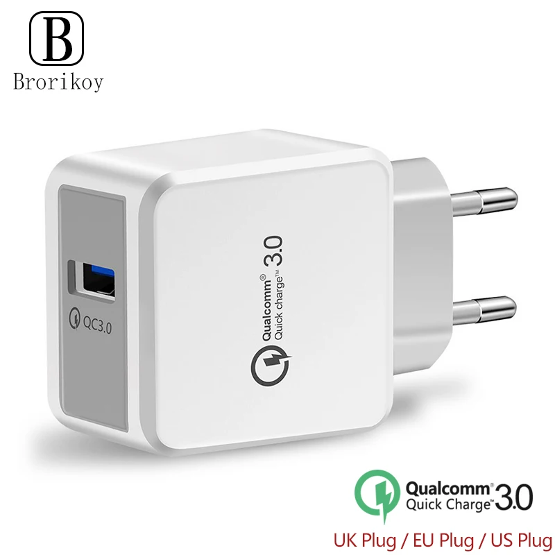 Быстрая зарядка QC 3 0 умное быстрое настенное зарядное устройство с USB разъемом