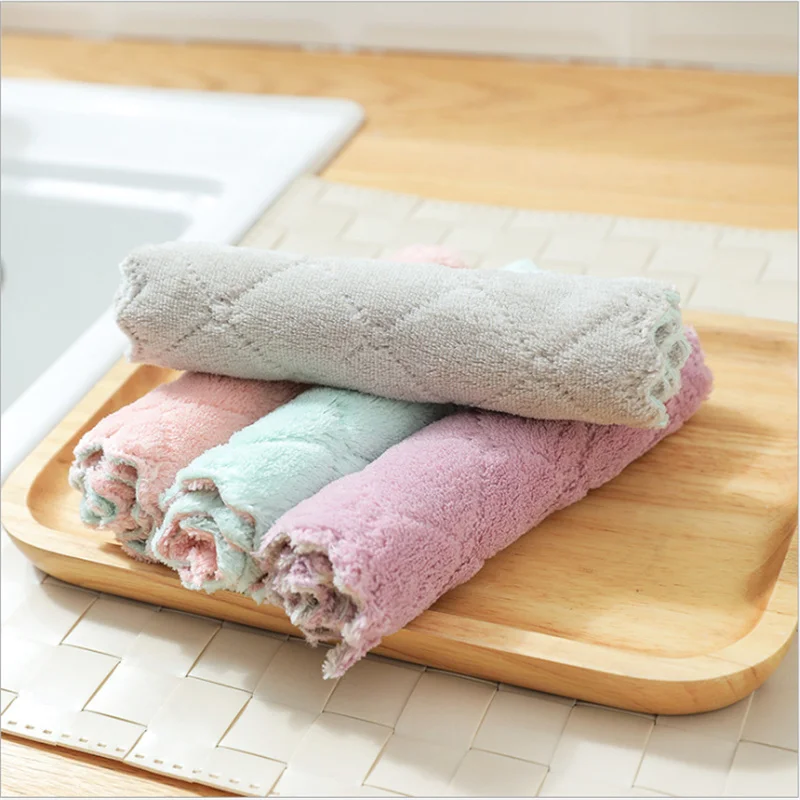 

5/10/25PCS Wipe the tablecloth towel kitchen without oil and lint-free cleaning rag wipe hand towel