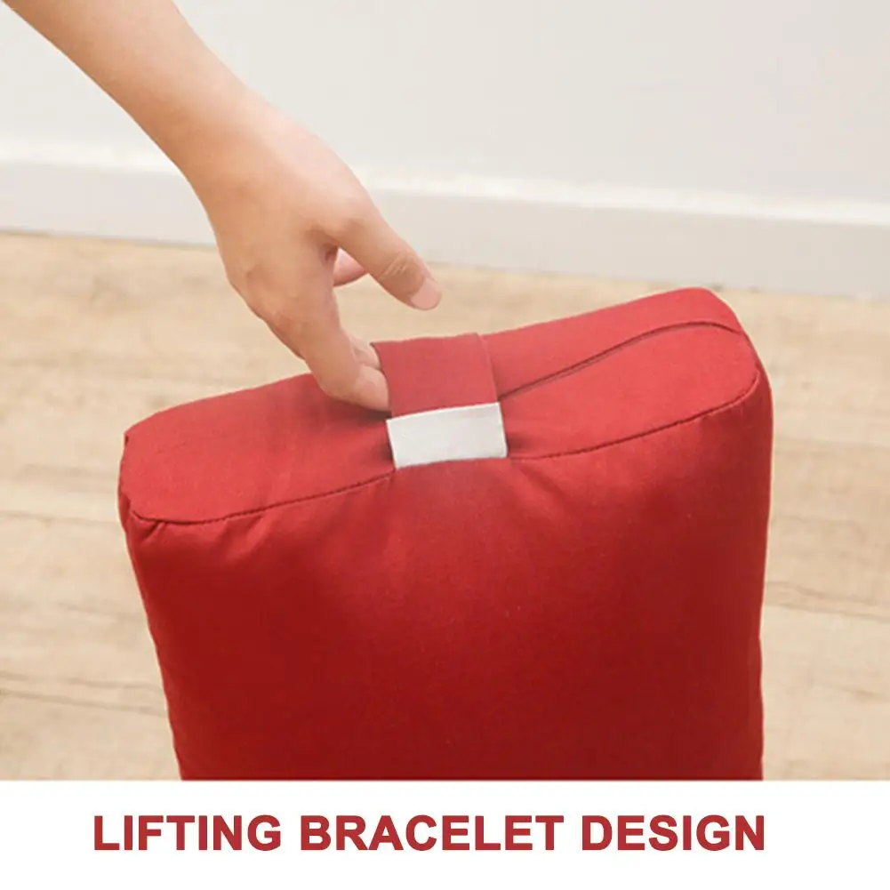 Подушка для йоги прямоугольная капок Наполнение моющийся чехол органический