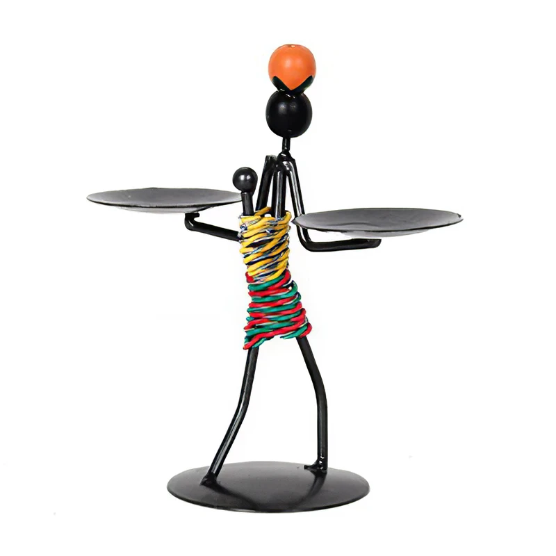 Подсвечник из кованого железа украшение для домашнего стола подсвечник ручной