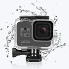 Черный водонепроницаемый корпус Vamson для Gopro Hero 8, закаленная пленка для GoPro, аксессуары, защита объектива для Go pro Hero 8 VP651