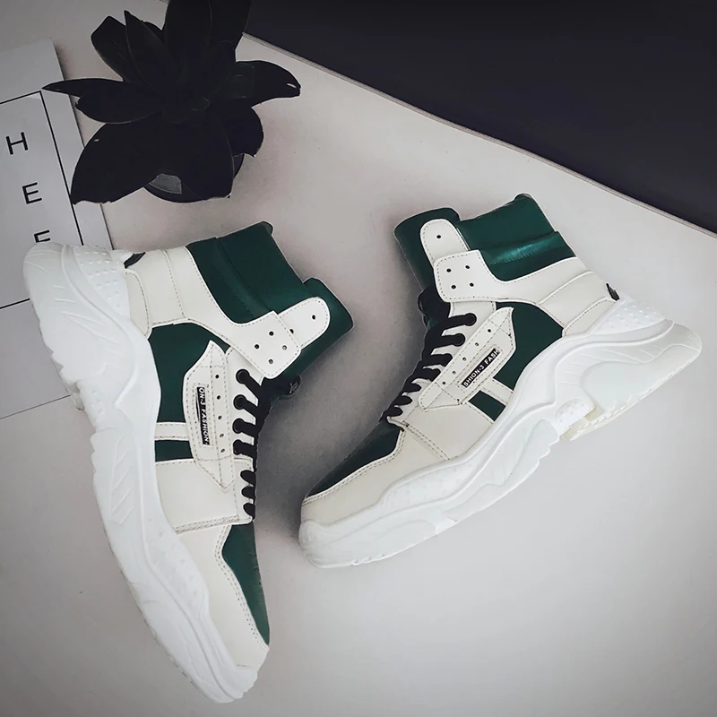 

Fashion Men Casual Shoes Zapatos Casuales Para Hombre De Cuero Men's Sneakers Leather Casual Shoes High Top Men Causal For